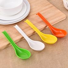 1pc Curved Hook Soup Spoon Long Handle Lovely Candy Colors Spoons Dinnerware Cooking Tools Kitchen Accessories 2024 - buy cheap