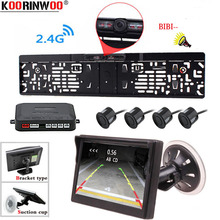 Koorinwoo Jalousie Car styling European License Plate Frame Rear View Camera HD Car Sucker Monitor Parking Sensors Kit Jalousie 2024 - buy cheap