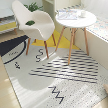 2018 nova moda padrão geométrico tapetes para sala de estar quarto tapetes casa tapete delicado moderno grande área 2024 - compre barato