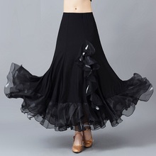 Women's Ballroom Dancing Skirt Female Belly Dance Suit Modern Dance Waltz Ballroom Dancing Wear Pendulum Long Skirt D0816 2024 - buy cheap