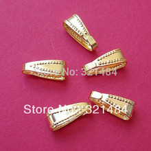 1000pcs 11mm Gold plated Pendant Pinch Bails Clips Connector Link 2024 - buy cheap