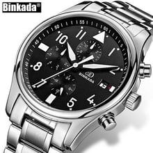 BINKADA-Reloj Automático para hombre, Tourbillon volador, resistente al agua, con cuerda automática, envío directo 2024 - compra barato