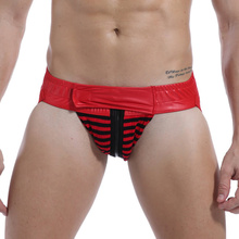 Tanga con cremallera para hombre, suspensorio Sexy, Bikini con correa, bragas, ropa interior de trasero abierto 2024 - compra barato