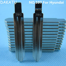 DAKATU-Hoja de llave ciega NO.107 para Hyundai YUEDONG, hoja de llave de control remoto plegable, 2012 2024 - compra barato