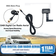 Antena de rádio para carro digital dab, suporte de vidro sma macho universal 2024 - compre barato