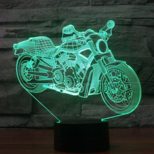 Motor Shape Table3d  lamp Remo Touch Night Light 7 Color Changing Motorcycles Sleeping Lamparas Light USB 3D LED Lamp 2024 - buy cheap