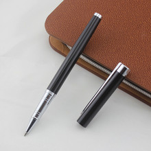 Jinhao-Bolígrafo negro y plateado con Clip, 126, con recarga negra, material de oficina, suministros escolares, Envío Gratis 2024 - compra barato