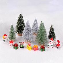 Miniaturas de árbol de Navidad, decoración de botella ecológica de Micro paisaje, artesanía de resina de Navidad, jardín, 1 ud. 2024 - compra barato