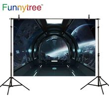 Funnytree Space backdrop photography studio spaceship planet universe sky Science fiction photo background photophone photozone 2024 - buy cheap