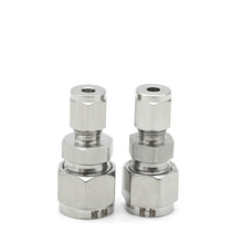 Diâmetro variável 3 ~ 12mm, virola dupla od, tubo de conexão em linha reta, conector de aço inoxidável 304 2024 - compre barato