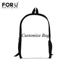 FORUDESIGNS Custom Images or Logo DIY Print Children Girls Boys School Bags Canvas Kids Schoolbags Backpack for Primary Student 2024 - buy cheap