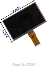 Tablet pc com tela lcd de 7 polegadas, para roverpad sky t70, 50pin, 164*97mm, matriz de display lcd 2024 - compre barato
