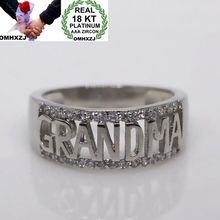 OMHXZJ-Anillo de plata de primera ley y circón para hombre y mujer, sortija, plata esterlina 18KT, Circonia cúbica, zirconia, circonita, zirconita, zirconita, color oro blanco, rosa, fiesta europea, regalo de boda, RR483 2024 - compra barato