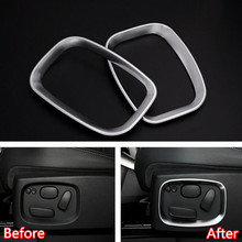 YAQUICKA 2Pcs/set Car Interior Seat Adjust Button Frame Trim Sticker For Land Rover Discovery 4 Car-styling Auto Accessories 2024 - buy cheap