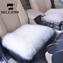 Nile 45*45 см квадратная подушка для сиденья автомобиля из натуральной овчины, Длинная шерстяная подушка для сиденья, дышащий коврик для стула 2024 - купить недорого