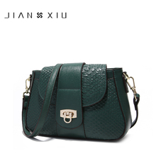JIANXIU Brand Women Messenger Bags Genuine Leather Handbag Crocodile Texture Pattern Shoulder Bag 2021 New Crossbody Small Bag 2024 - buy cheap