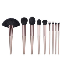 9PCS Wooden Cosmetic Makeup Brush Brushes Foundation Powder Eyeshadow Brush Set 5U0907 2024 - buy cheap