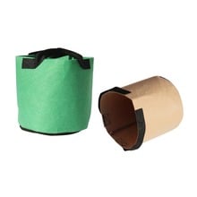 Balcony Round Non-woven Fabric Pots Plant Pouch Root Container Grow Bag Aeration Pot Planting Bags 6 Pcs 2024 - buy cheap