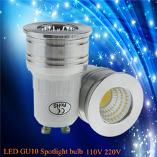 1 мини-светодиод GU10 COB с регулируемой яркостью, холодный белый, теплый белый свет, 6 Вт, светодиодная лампа GU10, сменная галогенная лампа 2024 - купить недорого