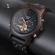 BOBO BIRD Automatic Skeleton Mechanical Watches Men Wooden Luxury Watch Self Wind relógio masculino automatic 2024 - buy cheap