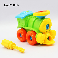 EASY BIG Educational Children Model Building Kits Basic Simple Trains Model Toys For Boys With Screw-Driver Tools  TH0021 2024 - buy cheap