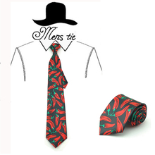 Gravata masculina 3.5 polegadas música "capsicum/pimenta vermelha/chili/agricultor" tecida clássico festa gravatas cravat para homens vestido formal presente 2020 2024 - compre barato