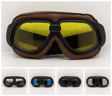 Gafas de sol de motocross, lentes Vintage para casco de motocicleta, gafas de piloto, Cruiser Steampunk Multicolor 2024 - compra barato