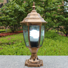 IP65 bronze antique brass landscape wall light vintage classical outdoor waterproof wall sconce fencing bollard pillar lamp 2024 - buy cheap