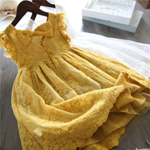 2019 Summer Girls Dress Kids Embroidery Lace Dresses Princess Girl Party Wedding Gowns Baby Girls Clothes Children Casual Wear 2024 - buy cheap