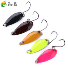 1 Uds. De anzuelos de pesca giratorios de 3cm y 2,6g, señuelo de cuchara giratoria de Metal con lentejuelas, anzuelos de cebo, aparejos de pesca Wobbler, Crankbait 2024 - compra barato