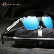 Солнцезащитные очки KITHDIA Мужские поляризационные в алюминиевой оправе, винтажные для вождения, # KD6560 2024 - купить недорого