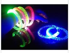 Bracelete led para mudança de cor com cartão-braçadeira luminosa 2024 - compre barato