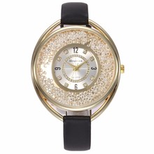 Relógio casual de couro feminino, relógio de pulso de quartzo para mulheres, com pulseira de couro 2024 - compre barato