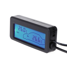 Mini Digital Car LCD Display Indoor Outdoor Thermometer 12V Vehicles 1.5m Cable Sensor 2024 - buy cheap