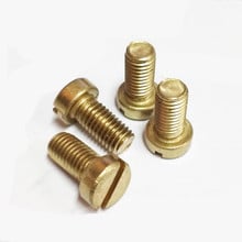 5pcs M5 M6 M8 M10  copper brass slotted pan screws grooving screw cylinder head bolt repairing antique furniture bolts 2024 - buy cheap