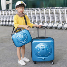 New Children Doraemon Cartoon Luggage 3D Machine Cat Luggage kids Rolling suitcase sets on Wheels Trolley Suitcase with handbag 2024 - buy cheap