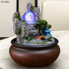 Chinese Style Feng Shui Wheel Water Fountains Resin Crafts Living Room Desktop Decoration Home Office Teahouse Table Furnishings 2024 - buy cheap