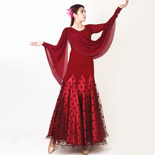 Conjuntos de falda y top de salón de baile, trajes de tango, trajes de flamenco español, trajes de baile, vestido de flamenco de A 2024 - compra barato
