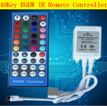 40key RGBW Controller with 40 Keys IR Remote control 5050 strips RGB white light DC12-24V Input For SMD 5050 LED Strip Lights 2024 - buy cheap