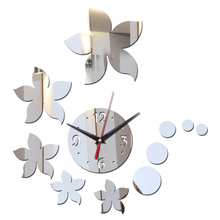 new hot sale quartz acrylic pastoral wall clock modern home decoration luxury mirror clocks crystal watches 2024 - buy cheap
