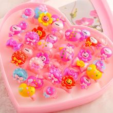 MYDANER Wholesale Jewelry Mix Lots 36Pcs/lot Cute Lovely Children Kids Finger Rings Colorful Resizable Rings for Kids Rings Lots 2024 - buy cheap