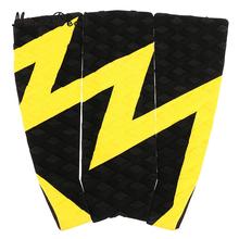 MagiDeal New Set of 3Pcs EVA Anti-Slip Surfboard Traction Tail Pads Surfing Surf Deck Grips Water Sports Accessory Yellow Black 2024 - buy cheap