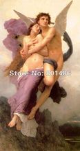 Handmade high quality painting reproduction  Psycheabduct by William Adolphe Bouguereau ,50x100cm,free shipping 2024 - buy cheap