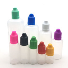 1pcs 3ml-120ml Needle Tip LDPE Empty Squeeze Juice Dropper Plastic Bottle Filling Eye Liquid Bottle With Childproof Cap 2024 - buy cheap