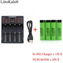 Зарядное устройство LiitoKala lii-402 1,2 в 3,7 в 18650 + 4 аккумулятора NCR18650B 3400 мАч 3,7 в 2024 - купить недорого
