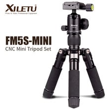 XILETU FM5S-MINI Lightweight Alluminum Tripod Tabletop Mini Travel Stand Tripod with 360 Degree Ball Head For Digital Camera 2024 - buy cheap