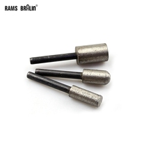 1 piece 6mm Shaft Mounted Sintered Diamond Mounted Grinding Point Stone Engraving Carving Grinding Head 2024 - buy cheap