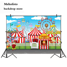 Mehofoto цирк парк развлечений фотографии фоны день рождения тема вечерние фон мультфильм фон для фотосессии студия 846 2024 - купить недорого