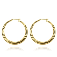 new design big hoop earrings Gold Color & Rose Gold Color jewelry for women fashion sexy Top quality brinco drop shipping 2024 - buy cheap