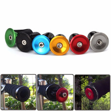 Tapones para manillar de bicicleta de montaña y carretera, tapa protectora de aluminio, alta calidad, PA0089, 1 par 2024 - compra barato